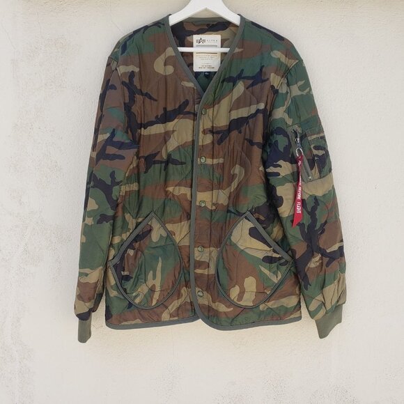 Alpha Industries Quilted Camo Jacket - Picture 4 of 8